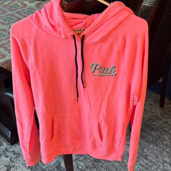 PINK Victoria's Secret Neon Pink Hoodie - Picture 1 of 1